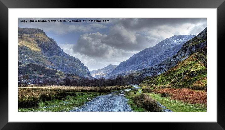 Snowdonia National Park Framed Mounted Print by Diana Mower