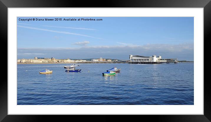 Weston-Super-mare     Framed Mounted Print by Diana Mower