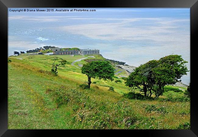  Brean Down Fort Framed Print by Diana Mower