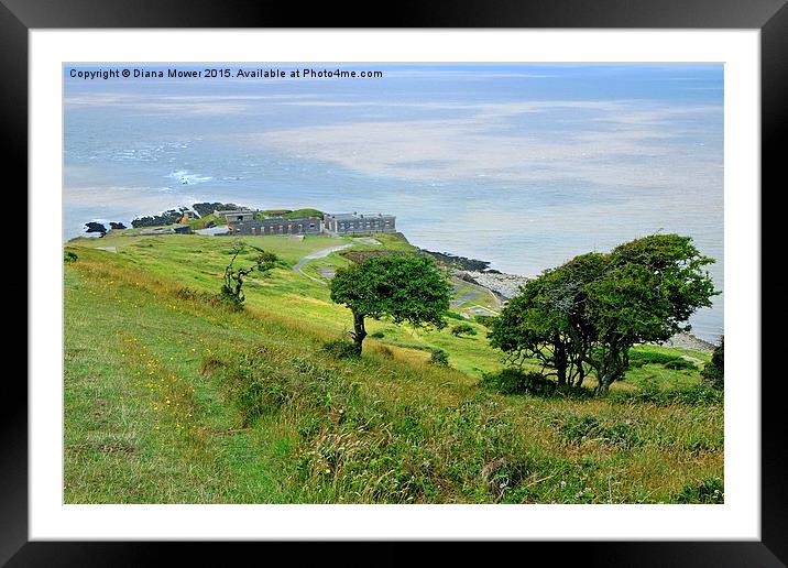  Brean Down Fort Framed Mounted Print by Diana Mower