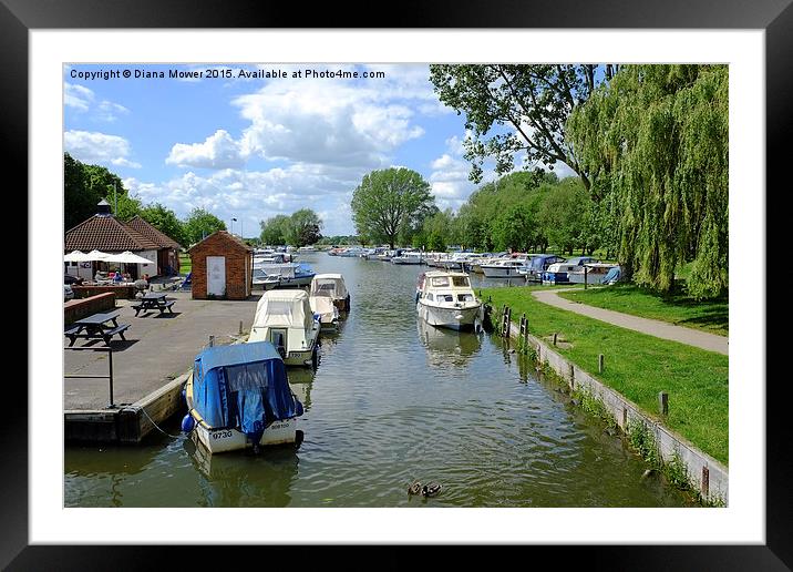  The Waveney, Beccles.  Framed Mounted Print by Diana Mower