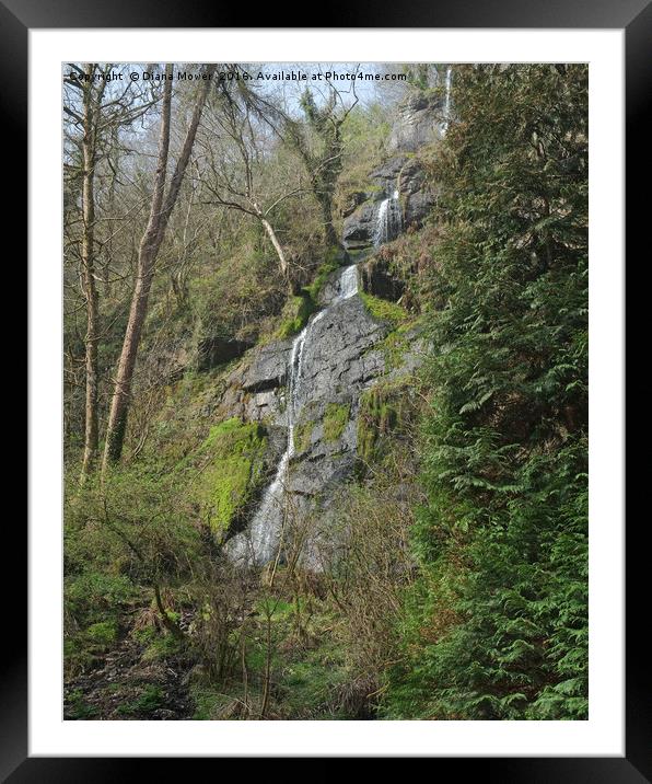 Lady Exmouth's   Falls Framed Mounted Print by Diana Mower