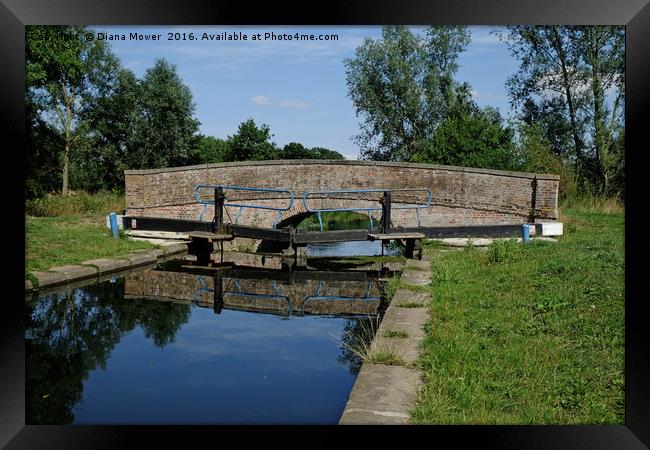 Ricketts Lock  Framed Print by Diana Mower