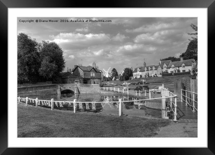 Finchingfield Essex Framed Mounted Print by Diana Mower