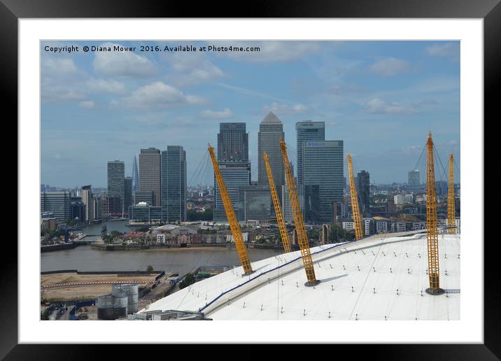 London skyline  Framed Mounted Print by Diana Mower