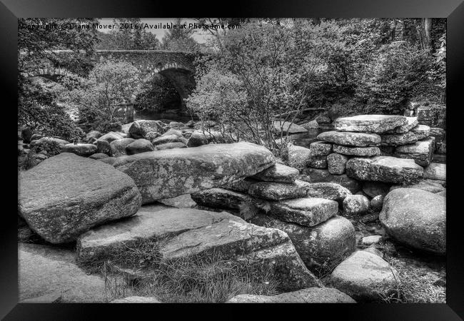 Dartmeet Devon Framed Print by Diana Mower