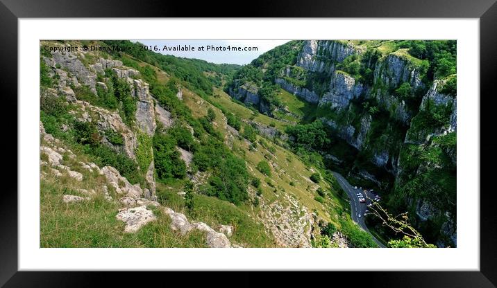 Cheddar Gorge  View Framed Mounted Print by Diana Mower