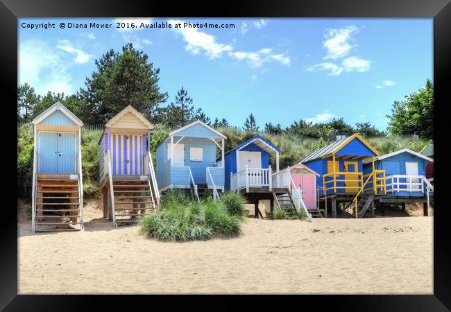 Wells next the sea Norfolk Framed Print by Diana Mower