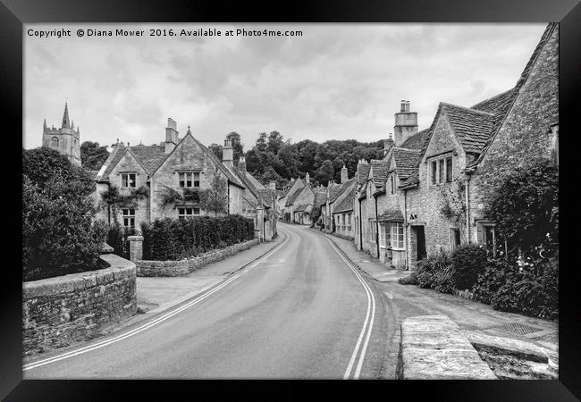  Castle Combe  Framed Print by Diana Mower