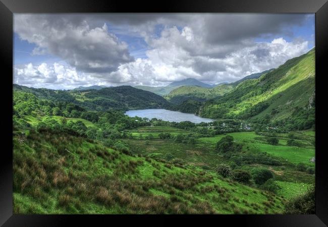 Nant Gwynant Valley Framed Print by Diana Mower