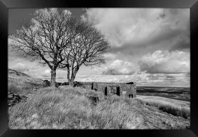 Top Withens Haworth Framed Print by Diana Mower