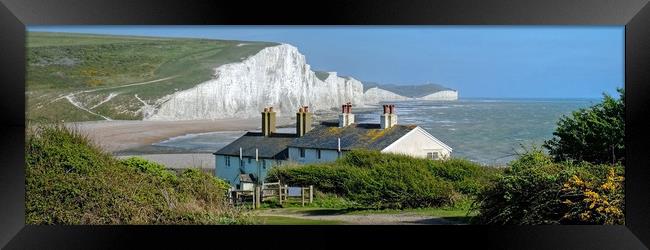 The Seven Sisters panorama Framed Print by Diana Mower