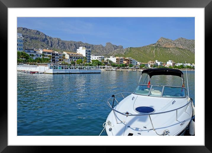Puerto Pollenca Mallorca Framed Mounted Print by Diana Mower