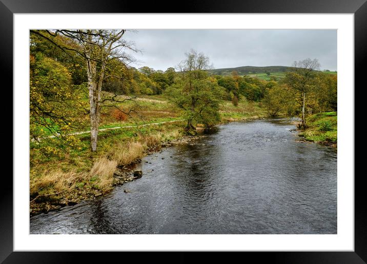 The River Wharfe Yorkshire Framed Mounted Print by Diana Mower