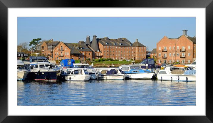 Oulton Broad Framed Mounted Print by Diana Mower