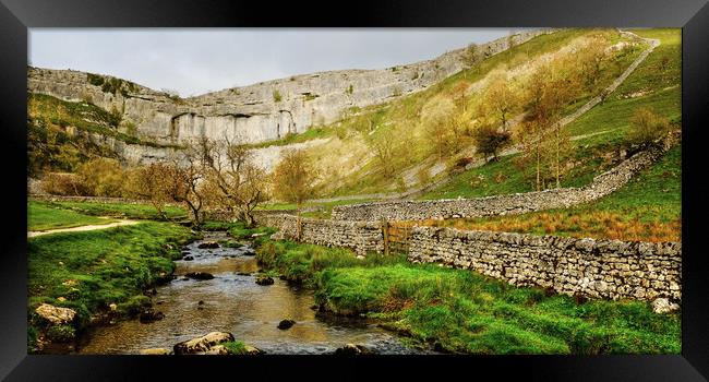  Approaching Malham Cove  Framed Print by Diana Mower
