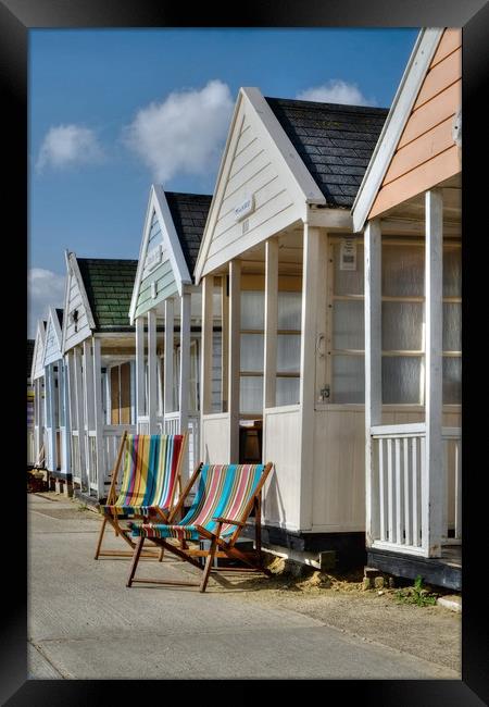 Relax in Southwold  Framed Print by Diana Mower