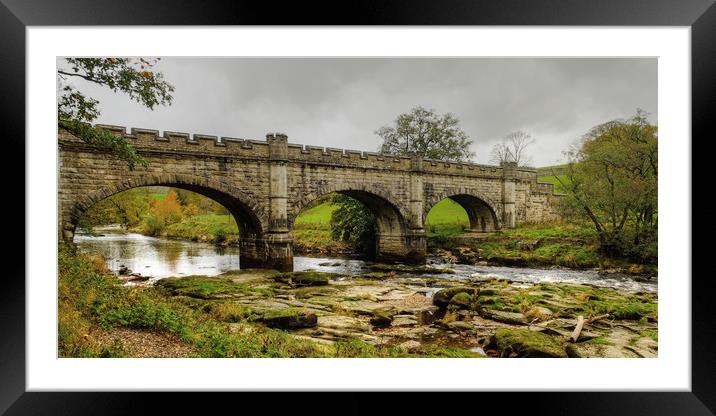 The Nidd Aquaduct Yorkshire Framed Mounted Print by Diana Mower
