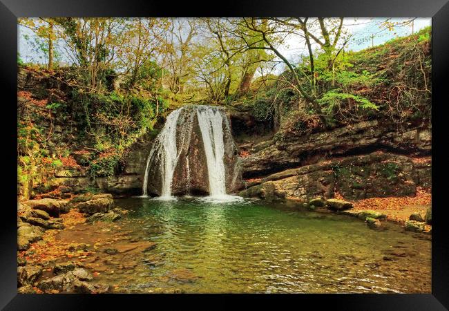  Janets Foss Waterfall Framed Print by Diana Mower