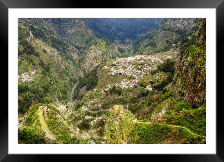  Curral das Freiras, Nuns Valley, Madeira.  Framed Mounted Print by Diana Mower