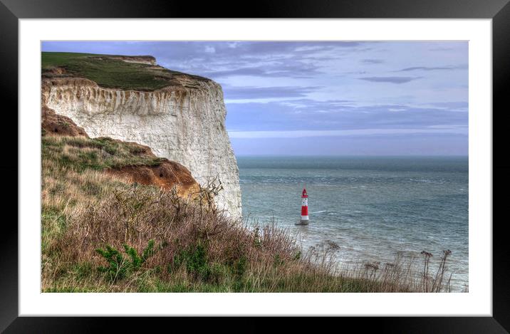 Beachy Head Sussex Framed Mounted Print by Diana Mower