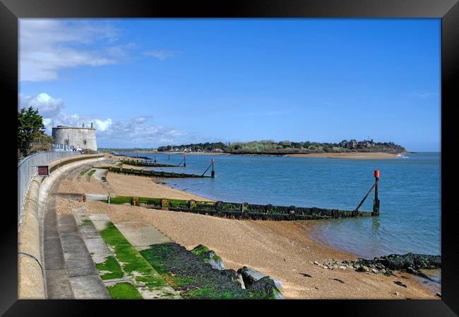 Felixstowe Ferry and Bawdsey Quay Framed Print by Diana Mower