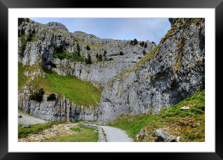 Gordale Scar Yorkshire Framed Mounted Print by Diana Mower