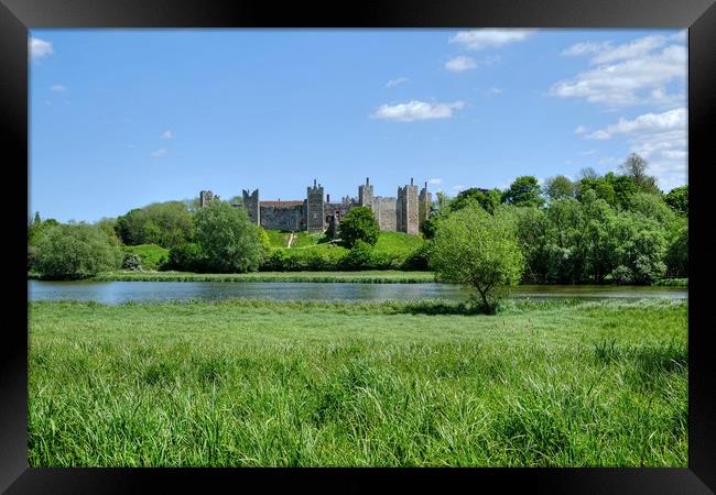 Framlingham Castle Framed Print by Diana Mower