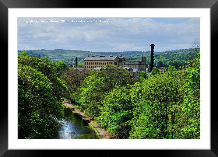 Bingley Yorkshire Framed Mounted Print by Diana Mower