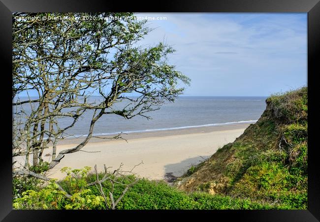 Pakefield Beach Framed Print by Diana Mower