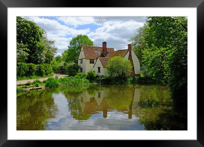 Willy Lott’s House Flatford Framed Mounted Print by Diana Mower