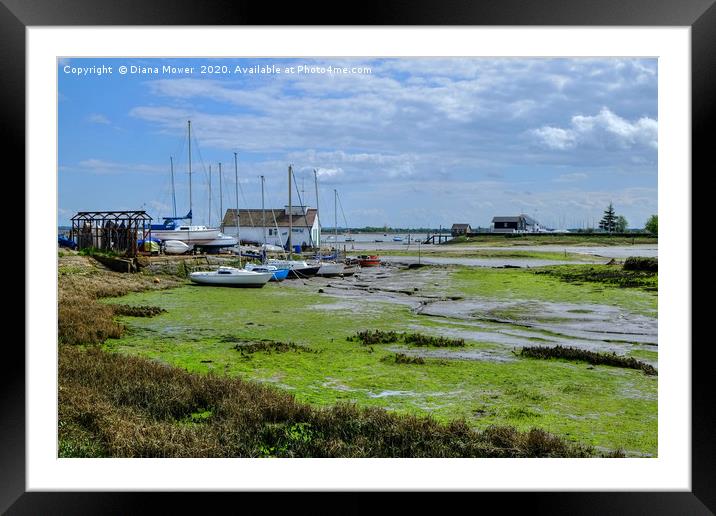 Mill beach Essex Framed Mounted Print by Diana Mower