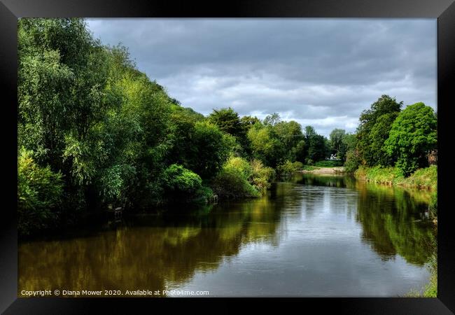 Ironbridge Gorge Shropshire Framed Print by Diana Mower