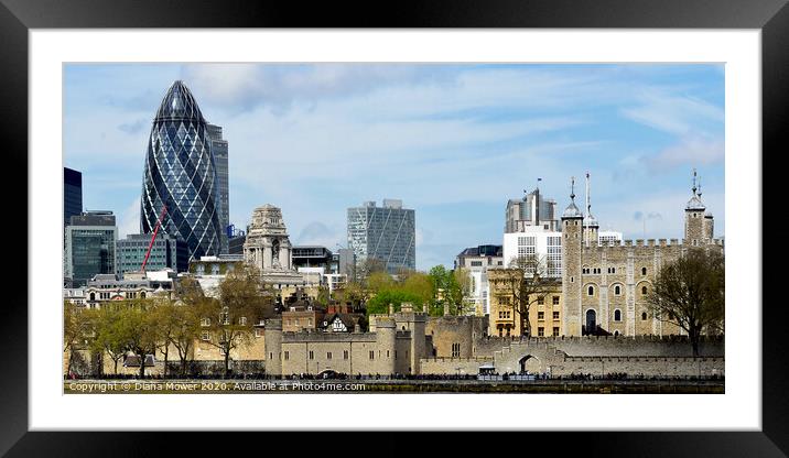  Tower of London Traitors Gate Framed Mounted Print by Diana Mower