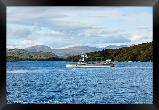 The Swift on Lake Windermere   Framed Print by Diana Mower