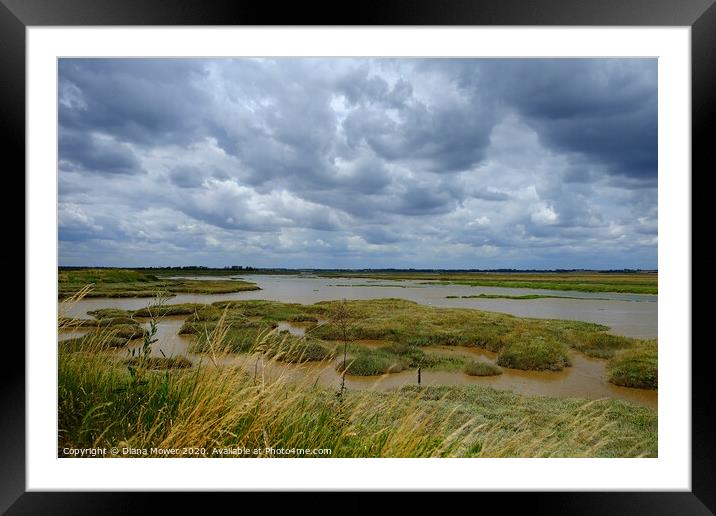  The Walton Backwaters Essex Framed Mounted Print by Diana Mower