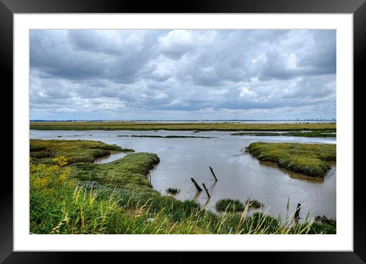 The Walton Backwaters Essex Framed Mounted Print by Diana Mower