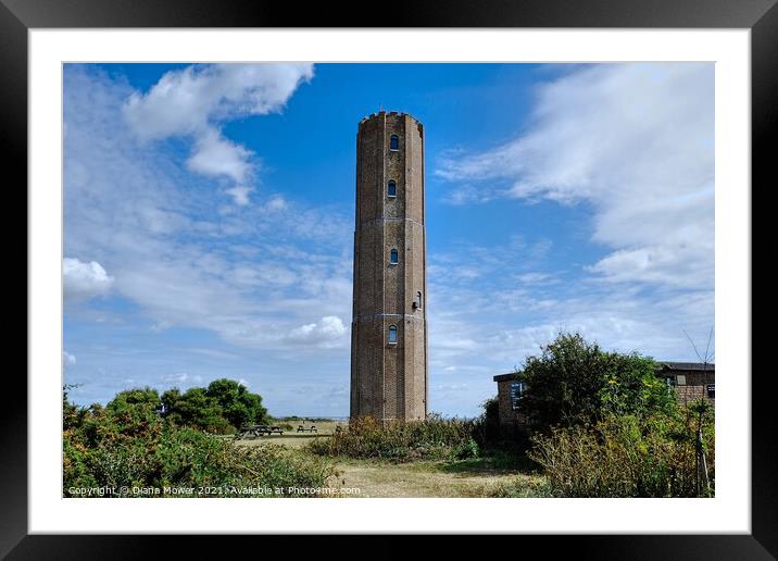 The Naze Tower Walton Essex Framed Mounted Print by Diana Mower