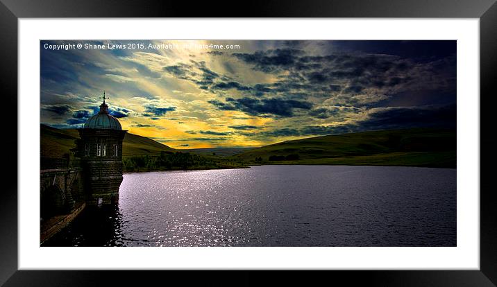  Sunset over Elan Framed Mounted Print by Shane Lewis