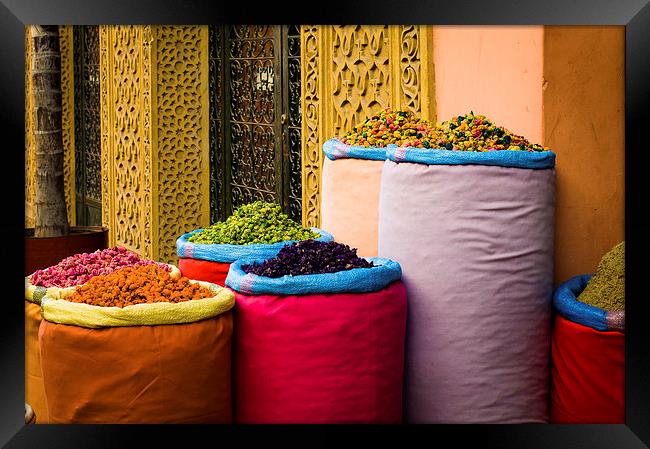 Moroccan colours Framed Print by Carmen Clark