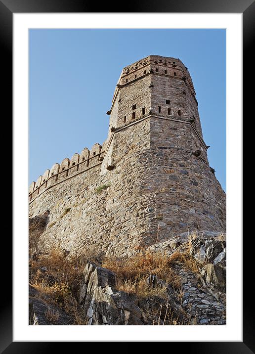 Rajasthan Kumbhalghar Fort Watch Tower Framed Mounted Print by Arfabita  