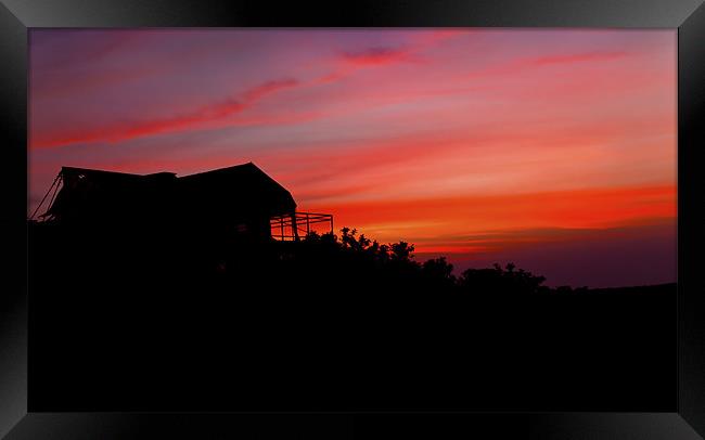 amby valley sunset Framed Print by Arfabita  