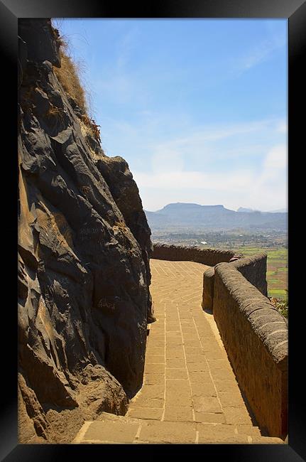 Karla hilltop footpath Framed Print by Arfabita  