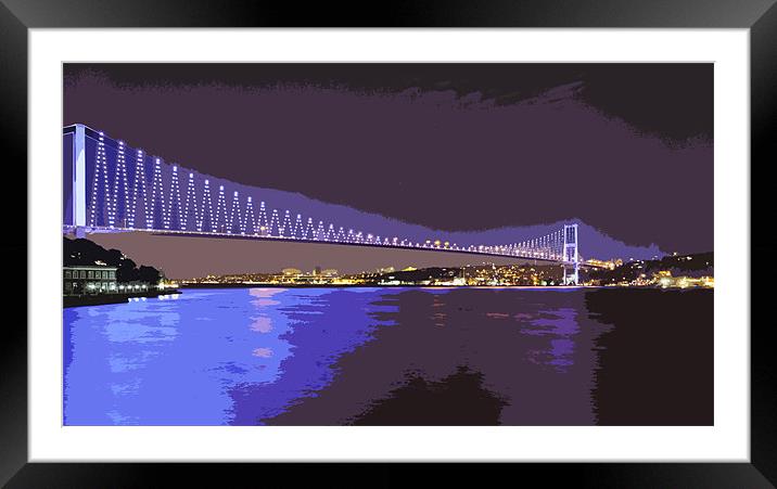 Bosphorus Blue Reflections Framed Mounted Print by Arfabita  