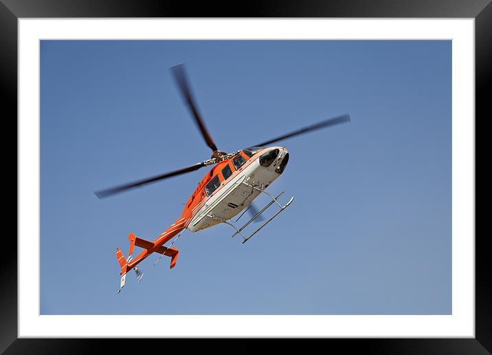 Orange Chopper coming in Framed Mounted Print by Arfabita  