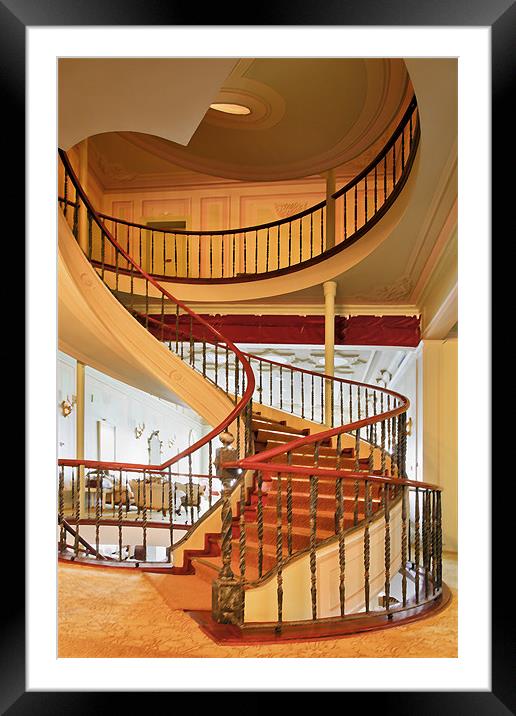 Staircase hallway and landing Framed Mounted Print by Arfabita  