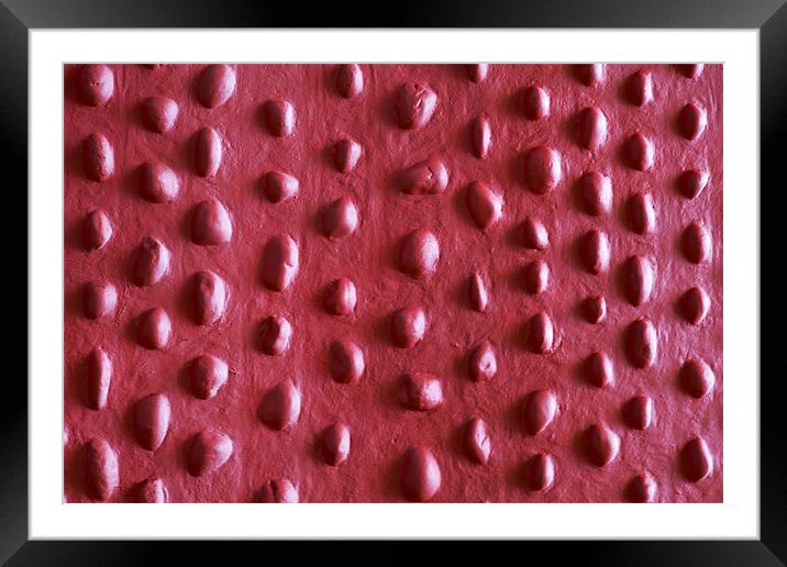 Random stone stipple wine texture Framed Mounted Print by Arfabita  