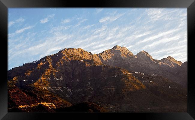 New Dawn on Trikuta Mountains Framed Print by Arfabita  
