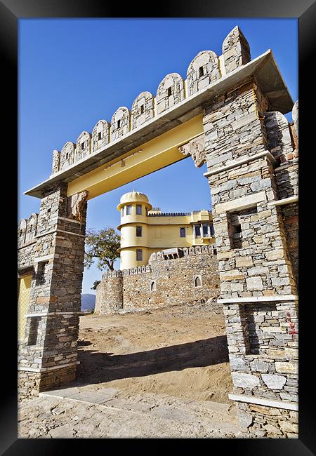 Concept Royal Kumbhalghar Palace Villas Gateway Framed Print by Arfabita  