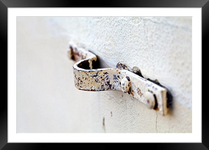 Rusty Eye Bolt Framed Mounted Print by Arfabita  